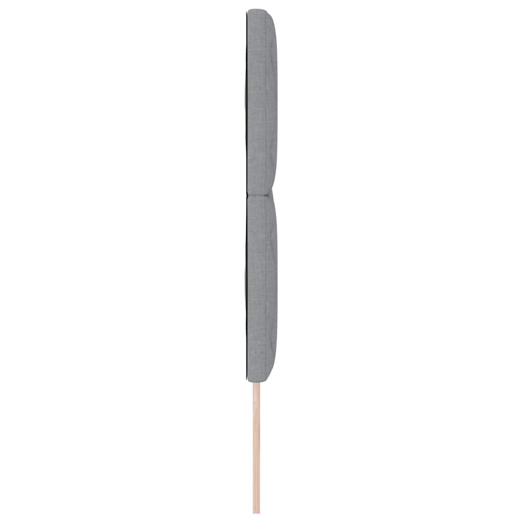 Kopfteil Hellgrau 160 cm Stoff