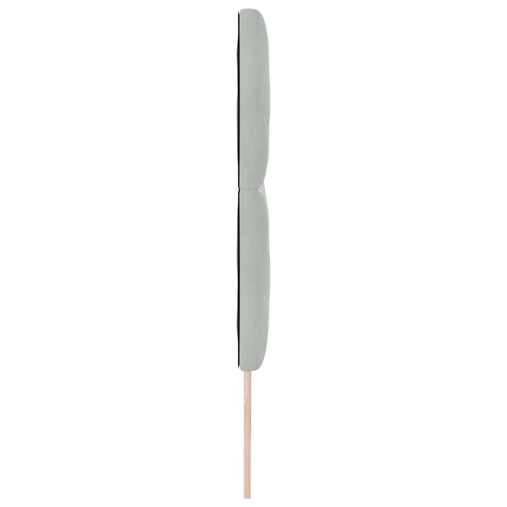Kopfteil Hellgrau 180 cm Samt