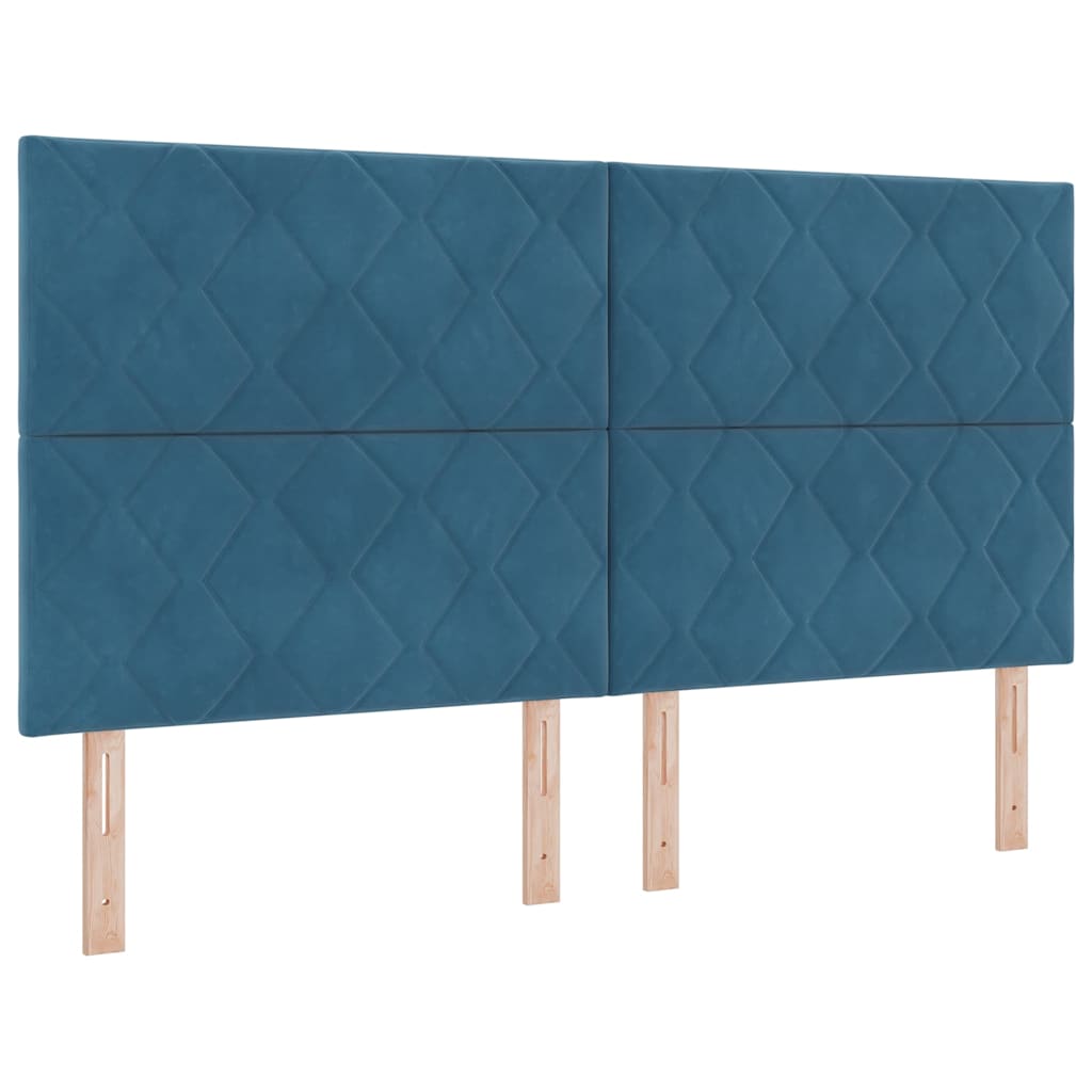 Kopfteil Dunkelblau 180 cm Samt