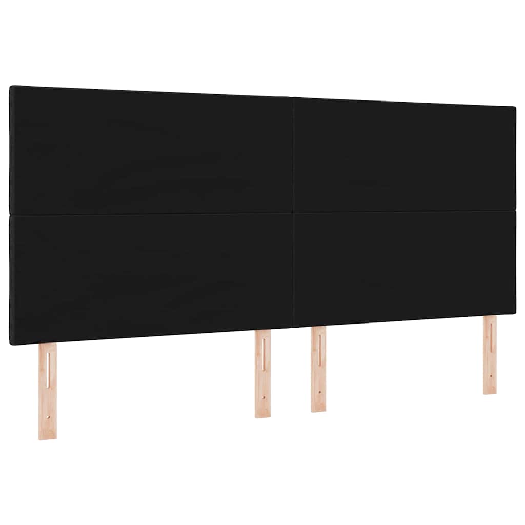 Kopfteil Schwarz 200 cm Stoff
