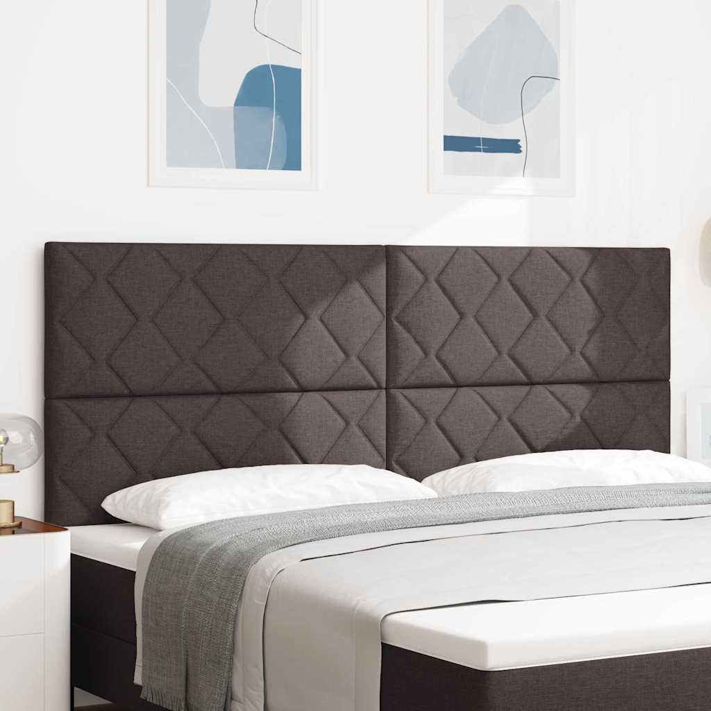 Kopfteil Dunkelbraun 200 cm Stoff