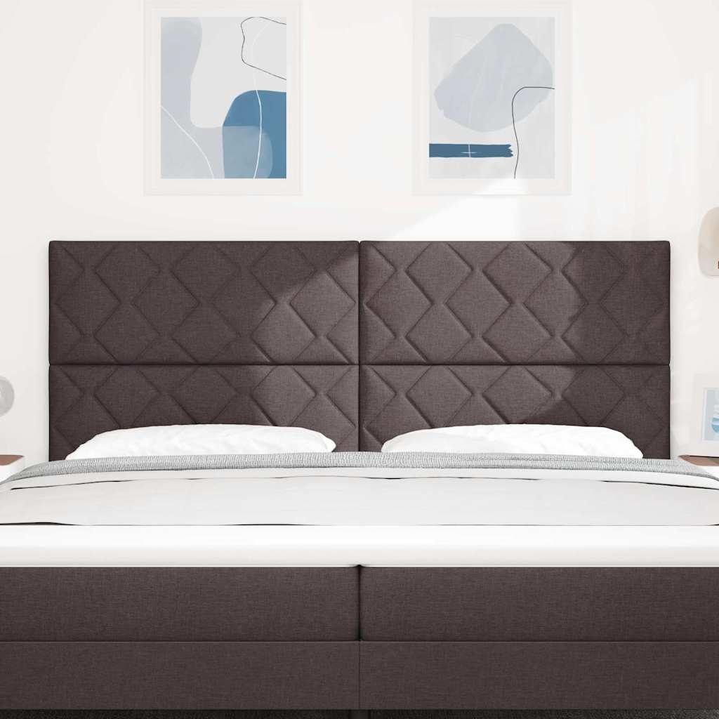 Kopfteil Dunkelbraun 200 cm Stoff