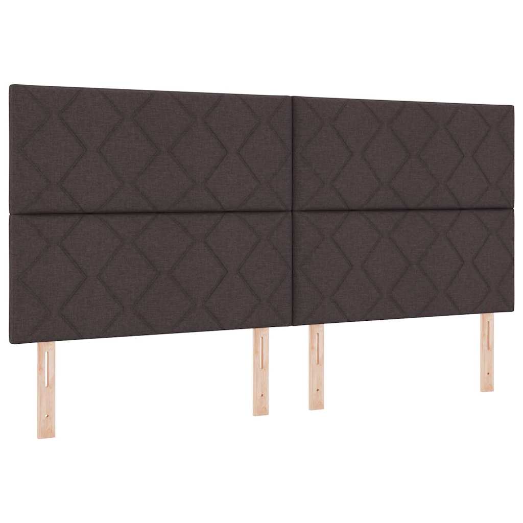 Kopfteil Dunkelbraun 200 cm Stoff