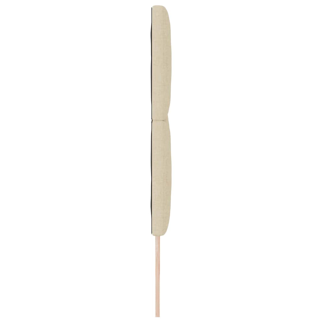 Kopfteil Creme 200 cm Stoff