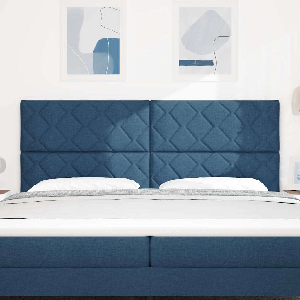 Kopfteil Blau 200 cm Stoff