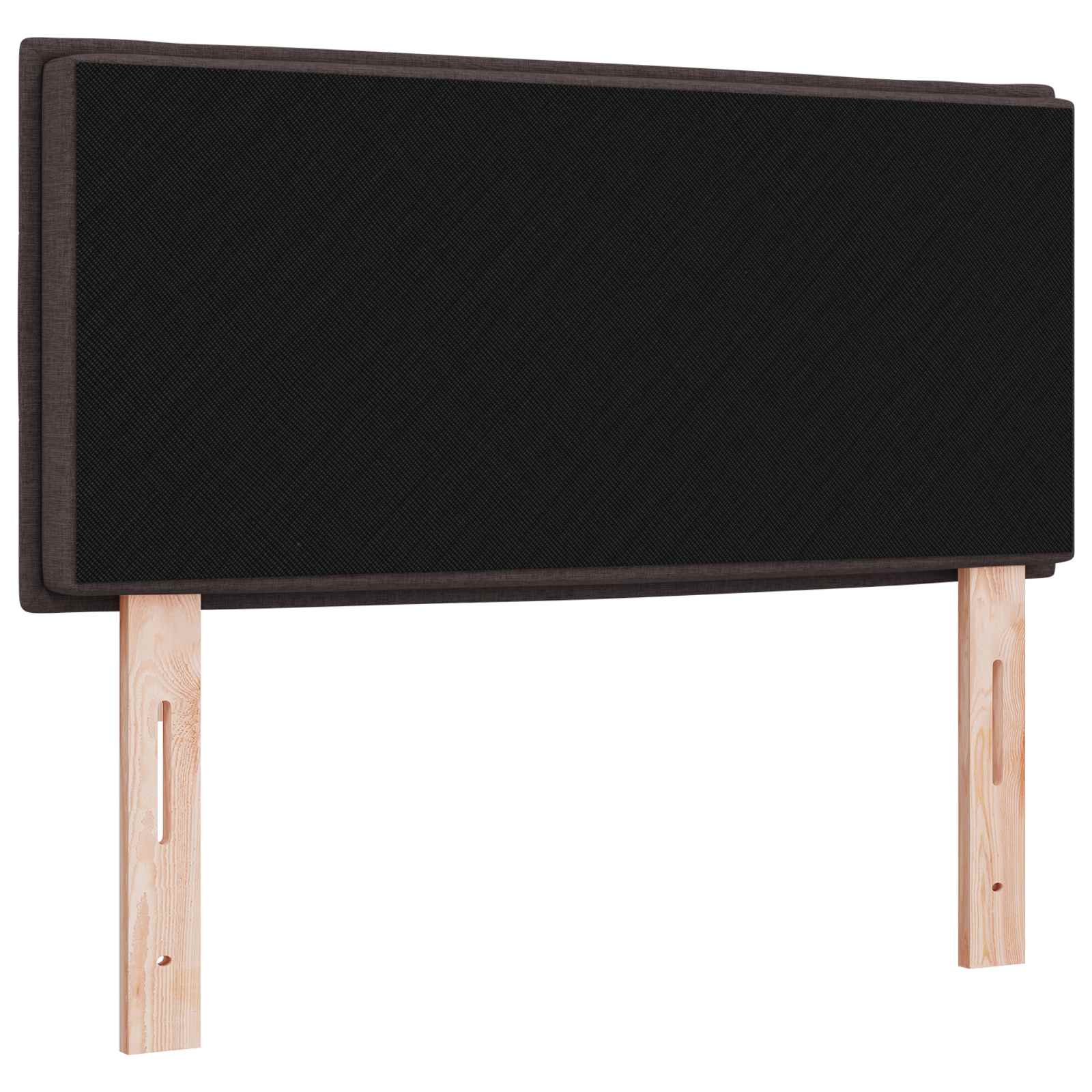 LED Kopfteil mit LED-Lichtleisten Dunkelbraun 80 cm Stoff
