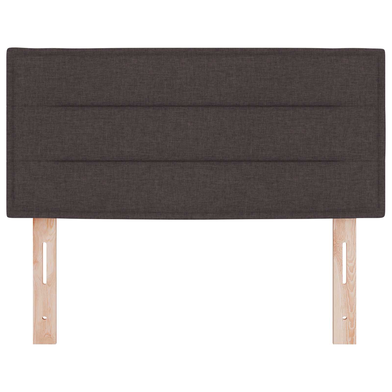LED Kopfteil mit LED-Lichtleisten Dunkelbraun 80 cm Stoff