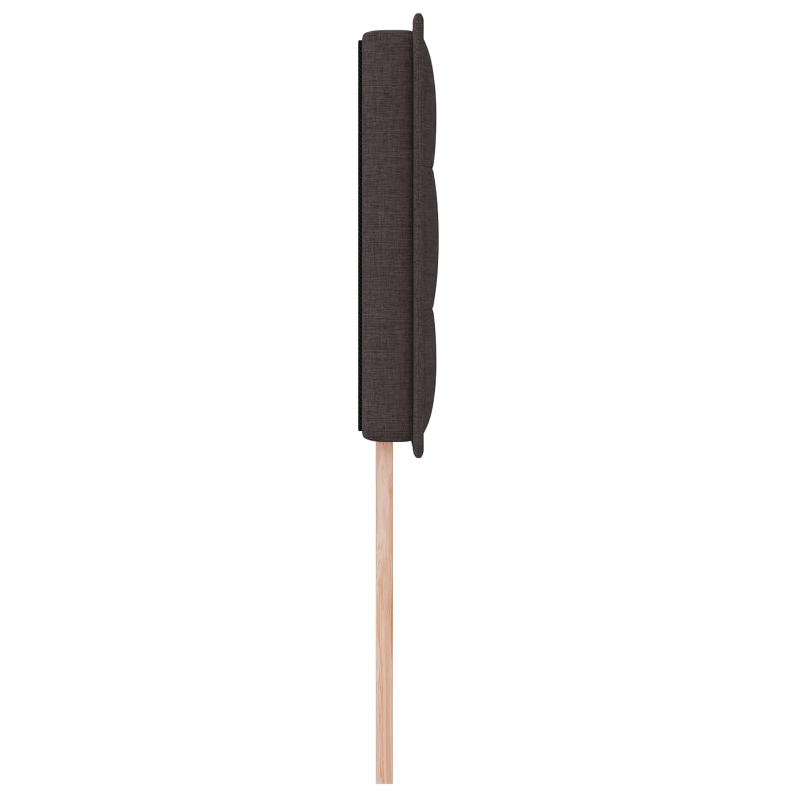 LED Kopfteil mit LED-Lichtleisten Dunkelbraun 80 cm Stoff