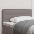 LED Kopfteil mit LED-Lichtleisten Taupe 80 cm Stoff