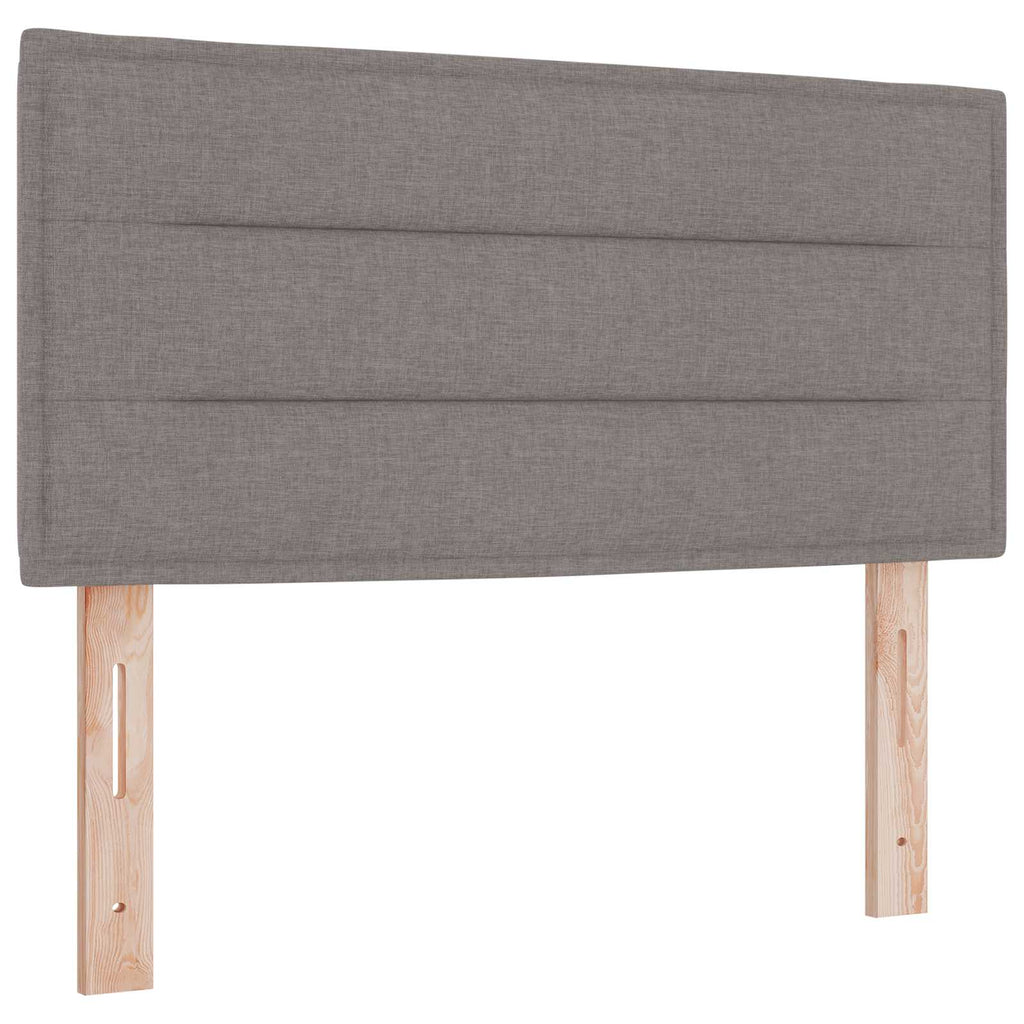 LED Kopfteil mit LED-Lichtleisten Taupe 80 cm Stoff