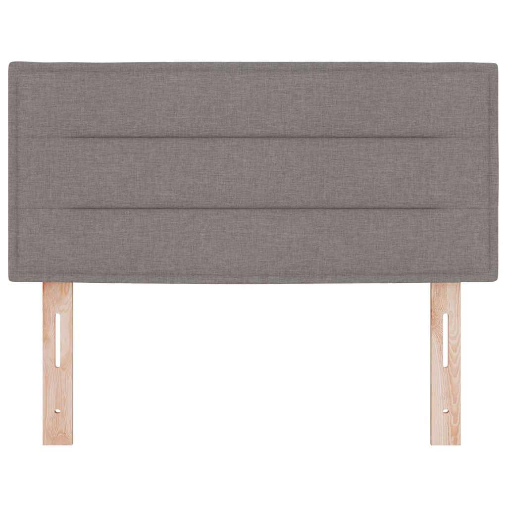 LED Kopfteil mit LED-Lichtleisten Taupe 80 cm Stoff