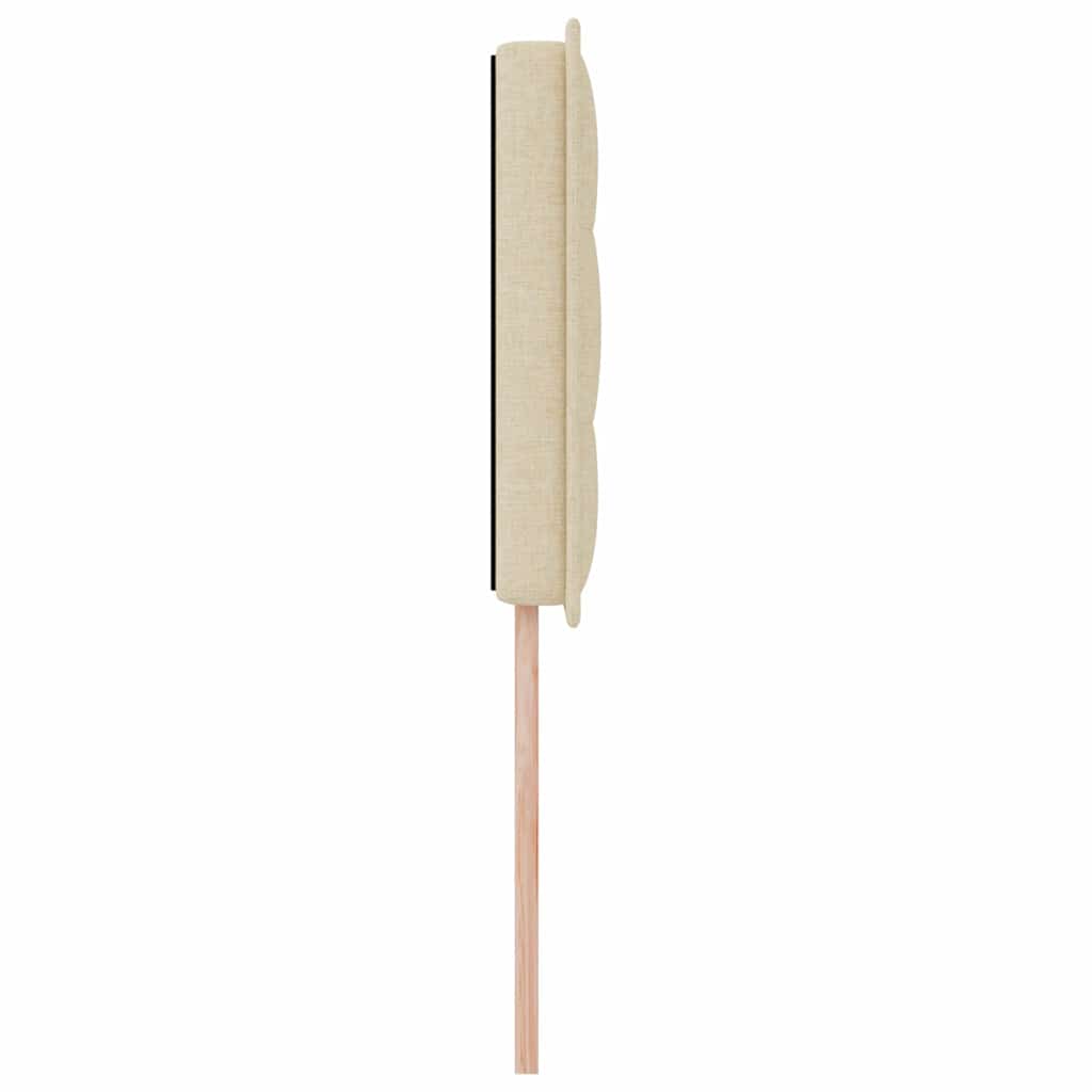 LED Kopfteil mit LED-Lichtleisten Creme 100 cm Stoff