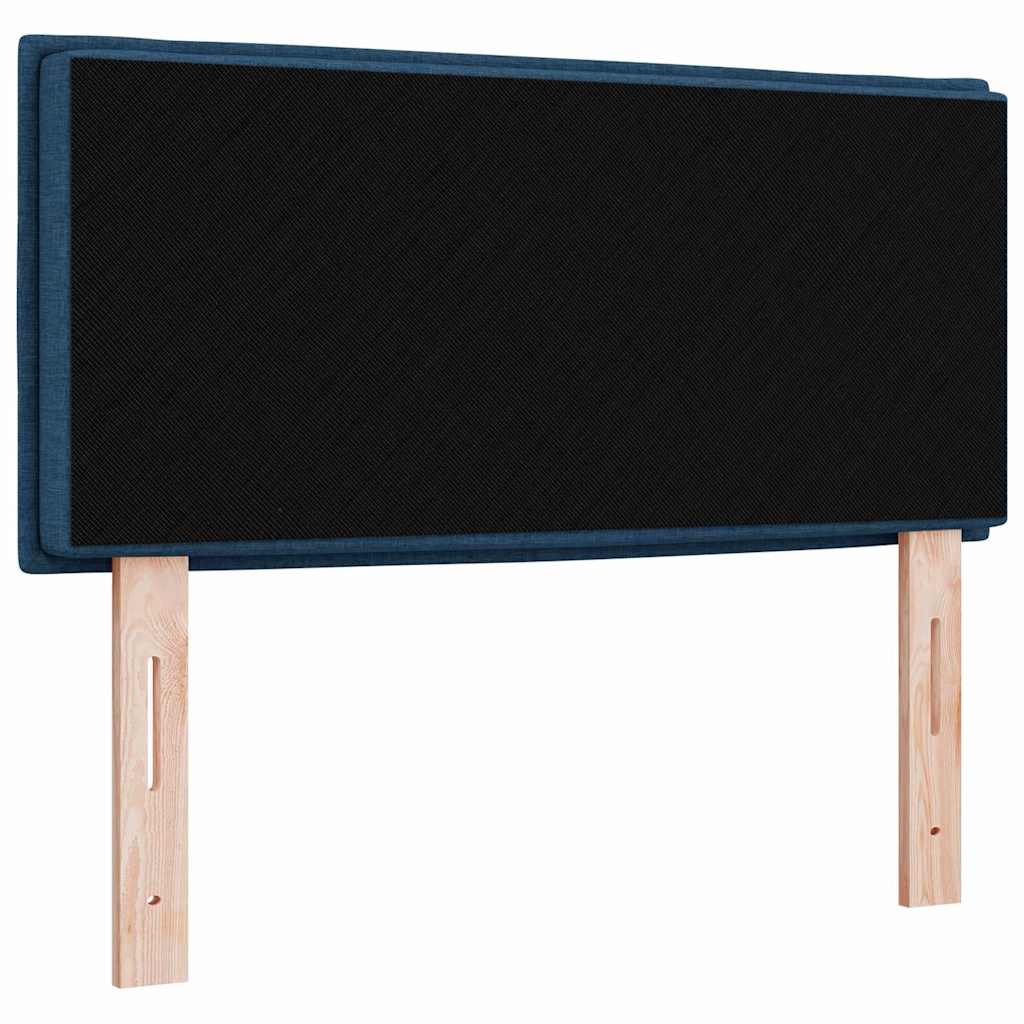 LED Kopfteil mit LED-Lichtleisten Blau 100 cm Stoff