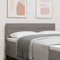LED Kopfteil mit LED-Lichtleisten Taupe 144 cm Stoff