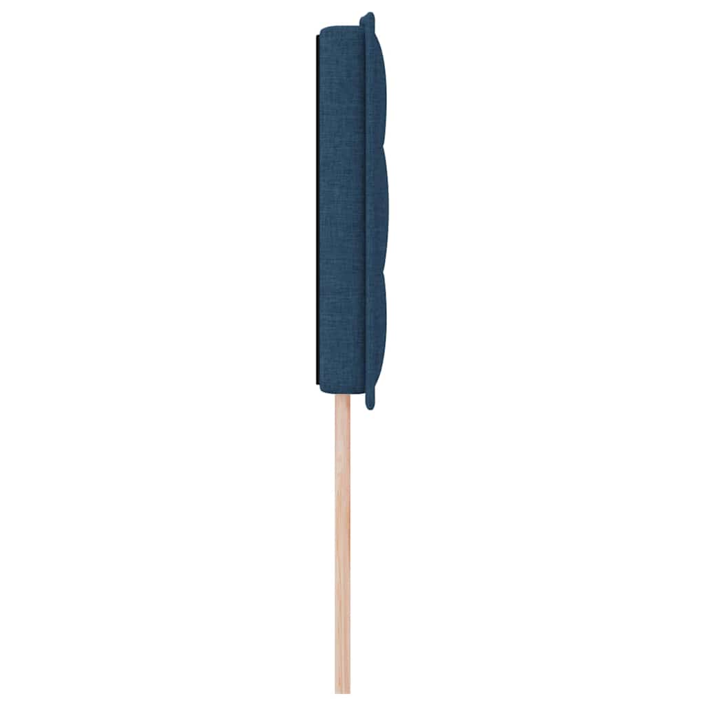 LED Kopfteil mit LED-Lichtleisten Blau 160 cm Stoff