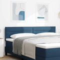 LED Kopfteil mit LED-Lichtleisten Blau 180 cm Stoff