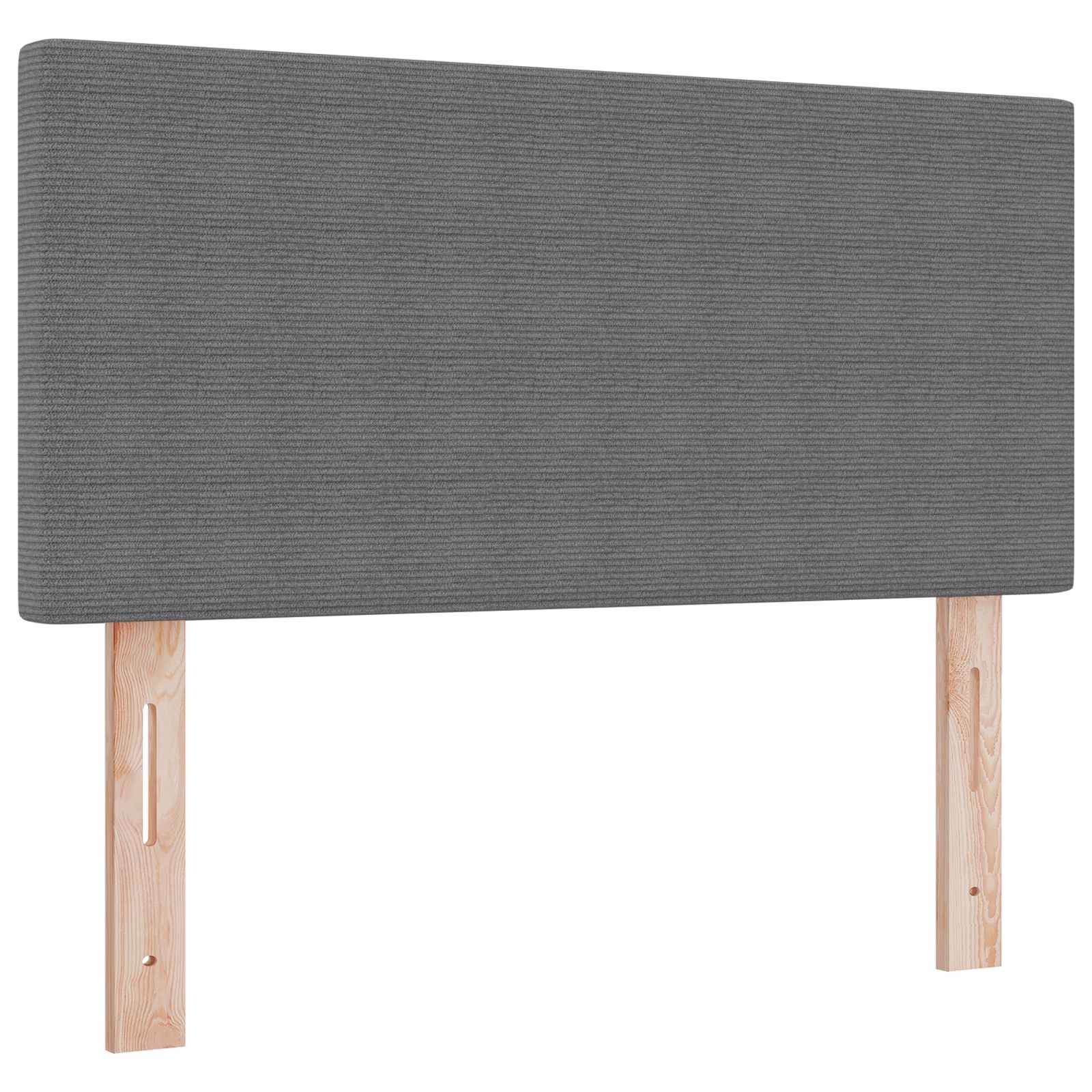 LED Kopfteil mit LED-Lichtleisten Hellgrau 80 cm Cordstoff