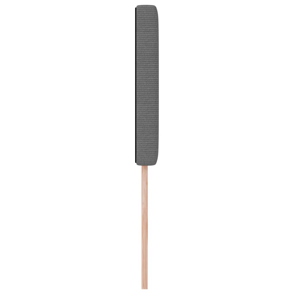 LED Kopfteil mit LED-Lichtleisten Hellgrau 80 cm Cordstoff