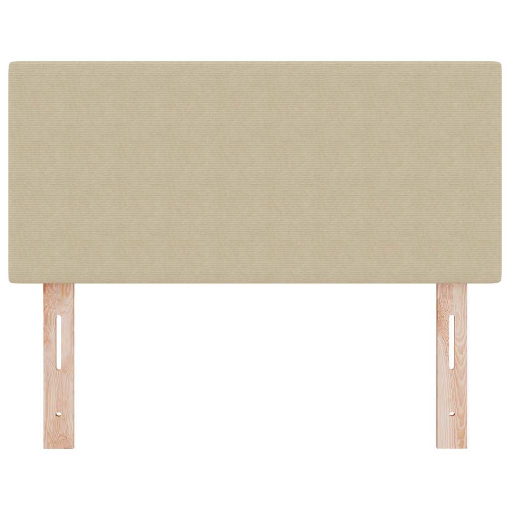 LED Kopfteil mit LED-Lichtleisten Grau-Grün 80 cm Cordstoff