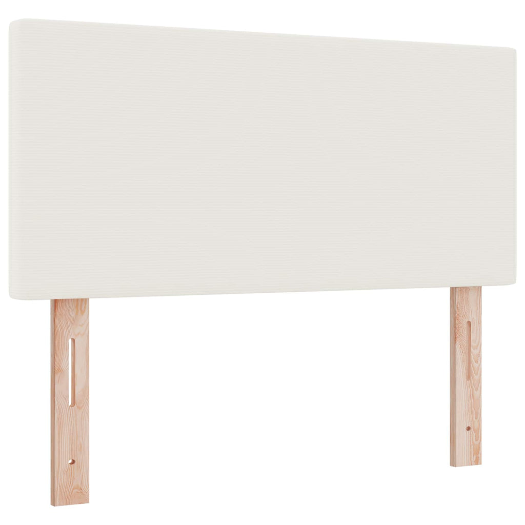 LED Kopfteil mit LED-Lichtleisten Creme 100 cm Cordstoff