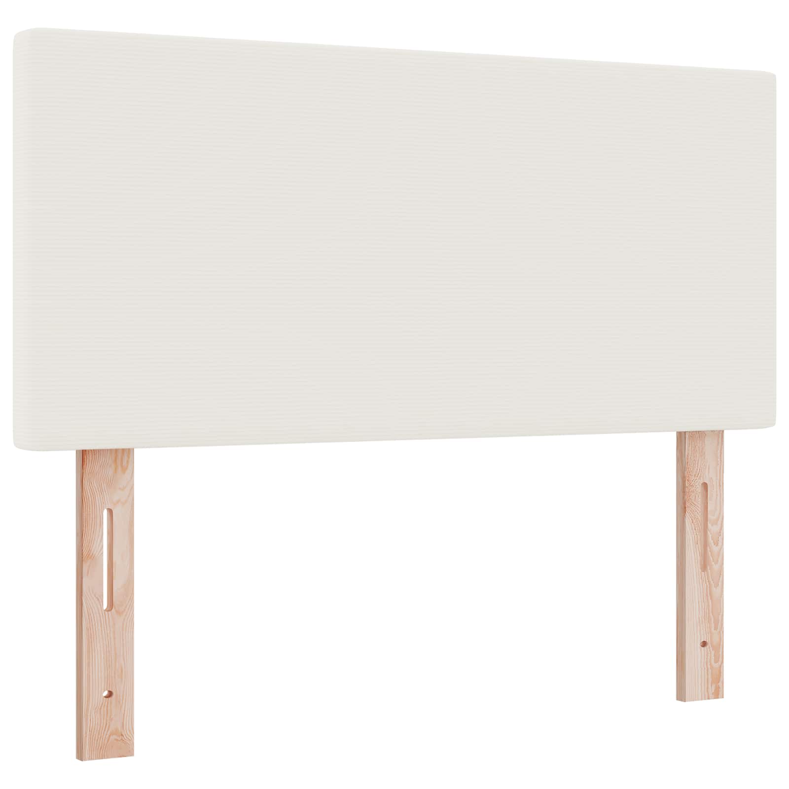 LED Kopfteil mit LED-Lichtleisten Creme 100 cm Cordstoff