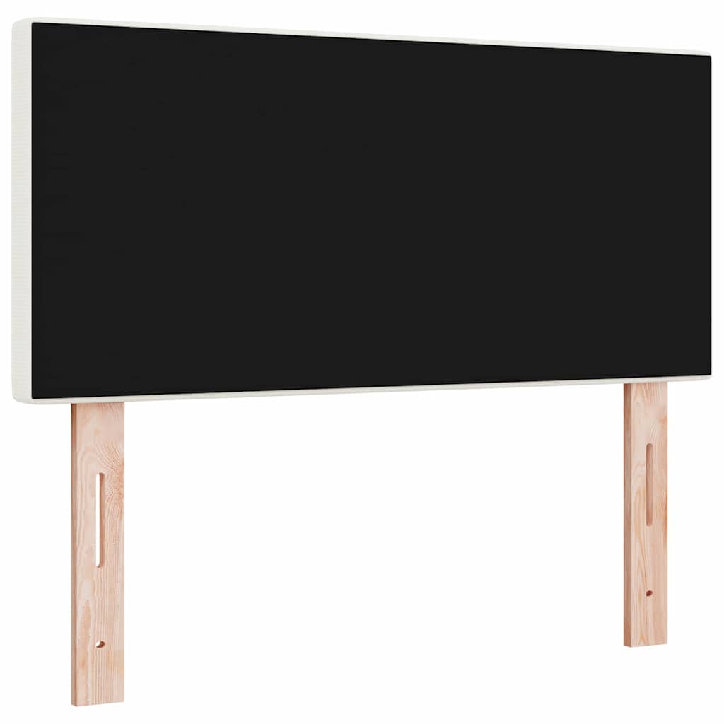 LED Kopfteil mit LED-Lichtleisten Creme 100 cm Cordstoff