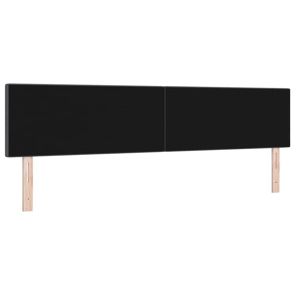 LED Kopfteil mit LED-Lichtleisten Dunkelgrau 200 cm Cordstoff