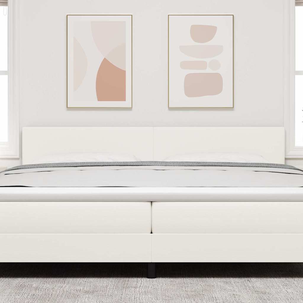 LED Kopfteil mit LED-Lichtleisten Creme 200 cm Cordstoff