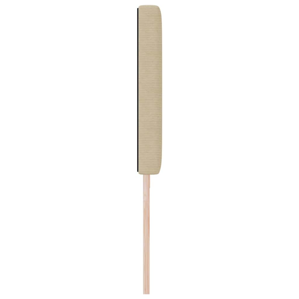 LED Kopfteil mit LED-Lichtleisten Grau-Grün 200 cm Cordstoff
