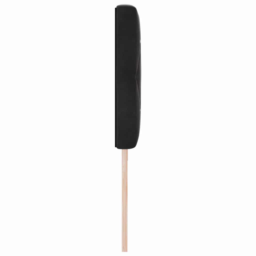 LED Kopfteil mit LED-Lichtleisten Schwarz 200 cm Samt