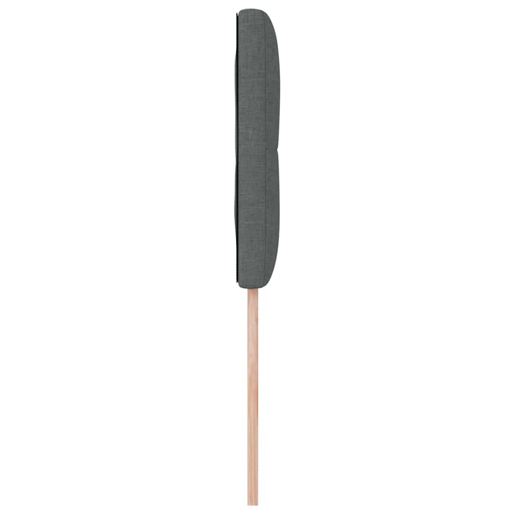LED Kopfteil mit LED-Lichtleisten Dunkelgrau 90 cm Stoff