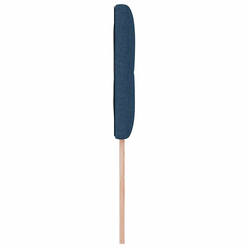 LED Kopfteil mit LED-Lichtleisten Blau 100 cm Stoff