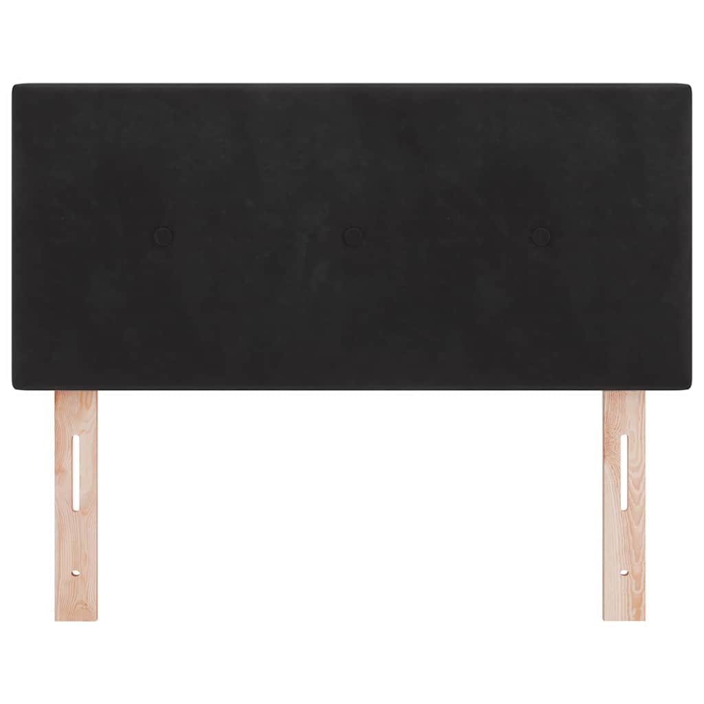 LED Kopfteil mit LED-Lichtleisten Schwarz 100 cm Samt