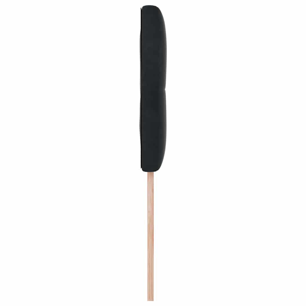 LED Kopfteil mit LED-Lichtleisten Schwarz 100 cm Samt