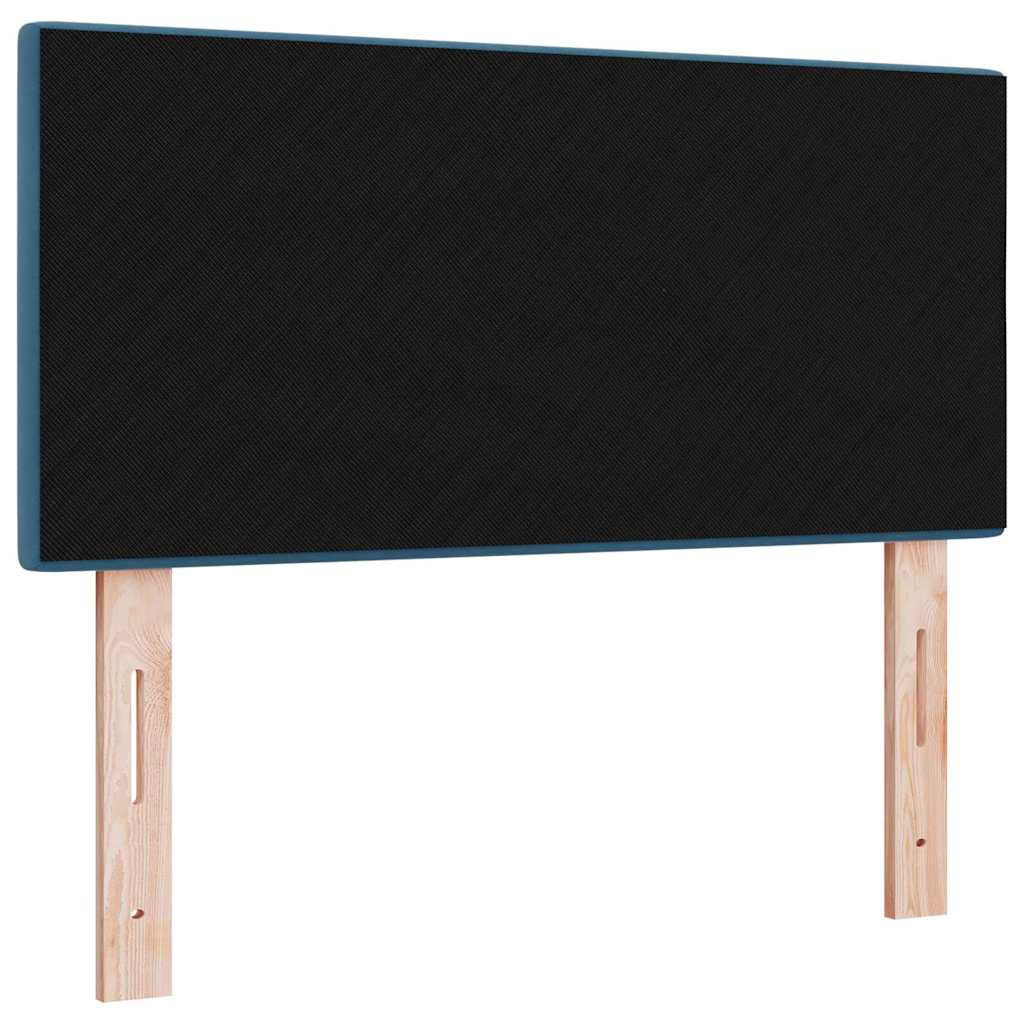 LED Kopfteil mit LED-Lichtleisten Blau 100 cm Samt