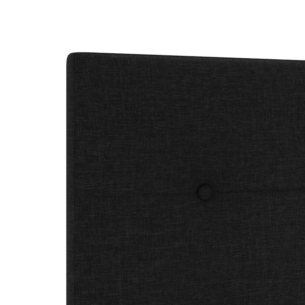 LED Kopfteil mit LED-Lichtleisten Schwarz 160 cm Stoff