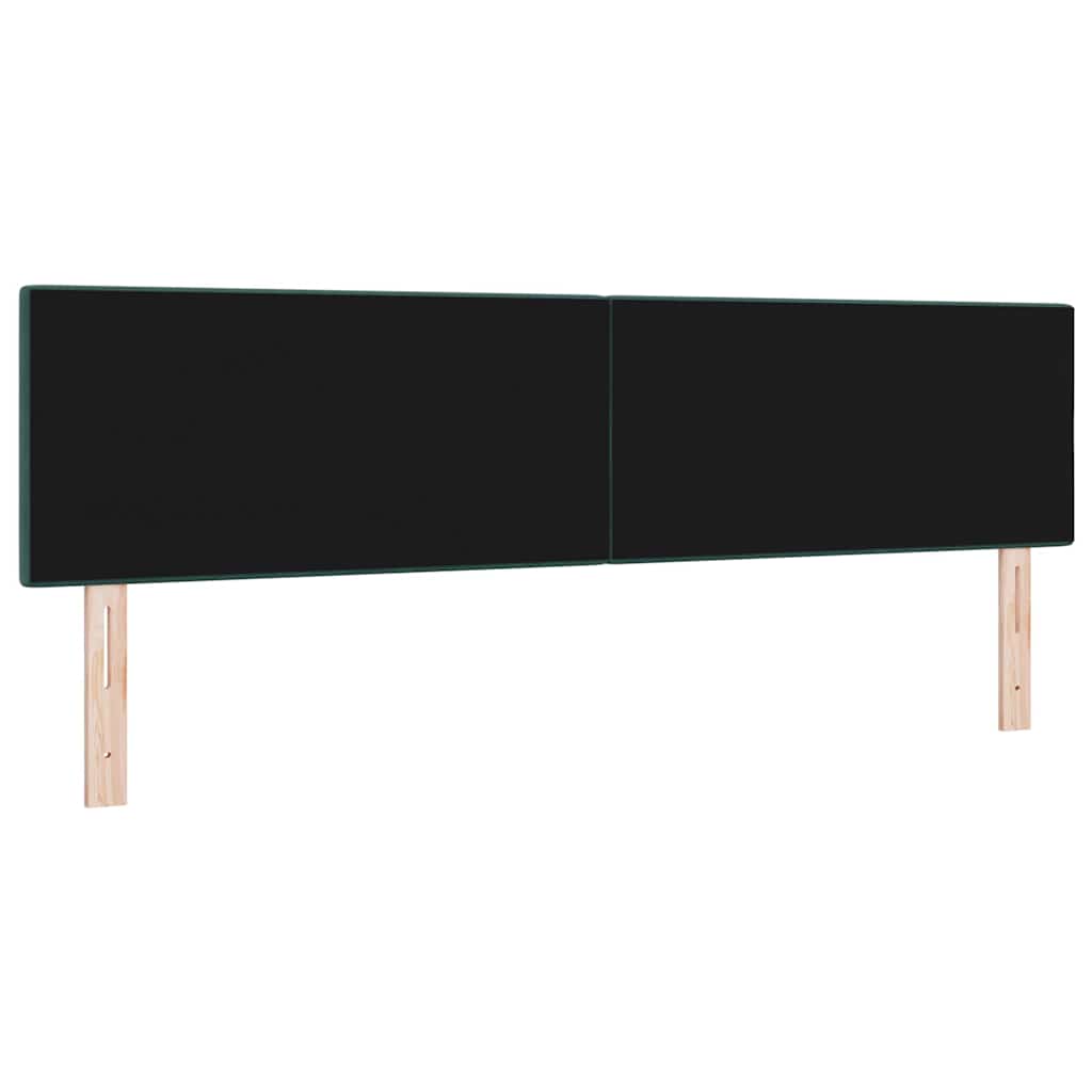 LED Kopfteil mit LED-Lichtleisten Grün 180 cm Samt
