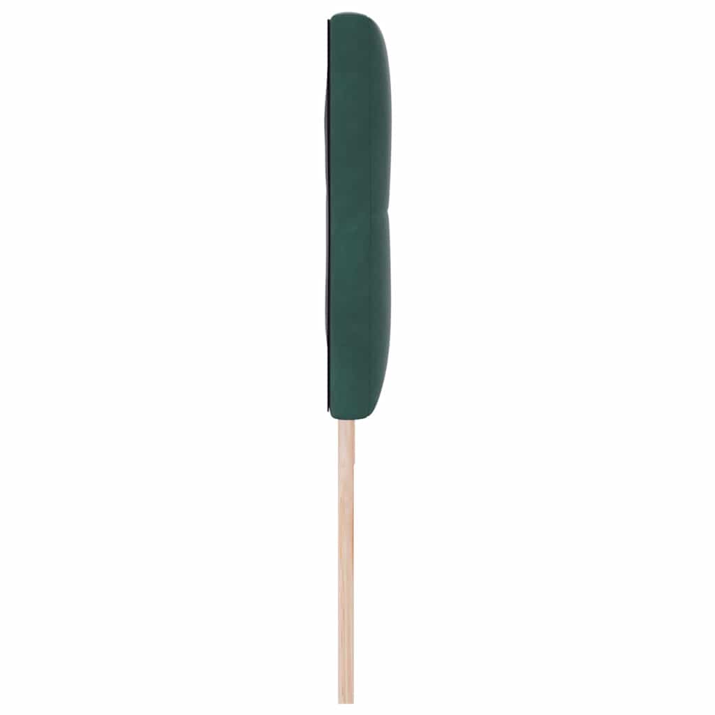 LED Kopfteil mit LED-Lichtleisten Grün 180 cm Samt