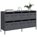 Sideboard Anthrazit 135x39x73,5 cm Kaltgewalzter Stahl