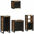 Badezimmermöbel-Set mit Regal 4 pcs Massives upgecyceltes Holz