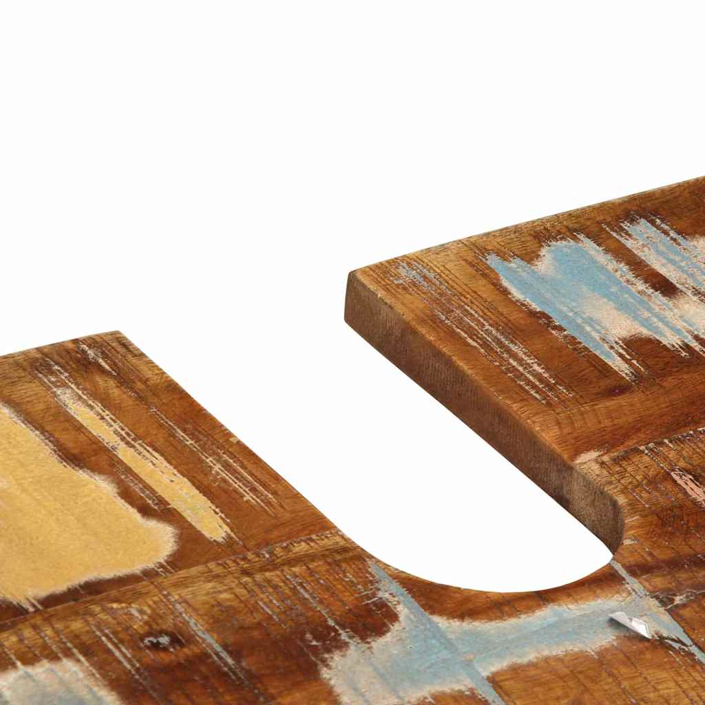 Badezimmermöbel-Set mit Regal 4 pcs Massives upgecyceltes Holz