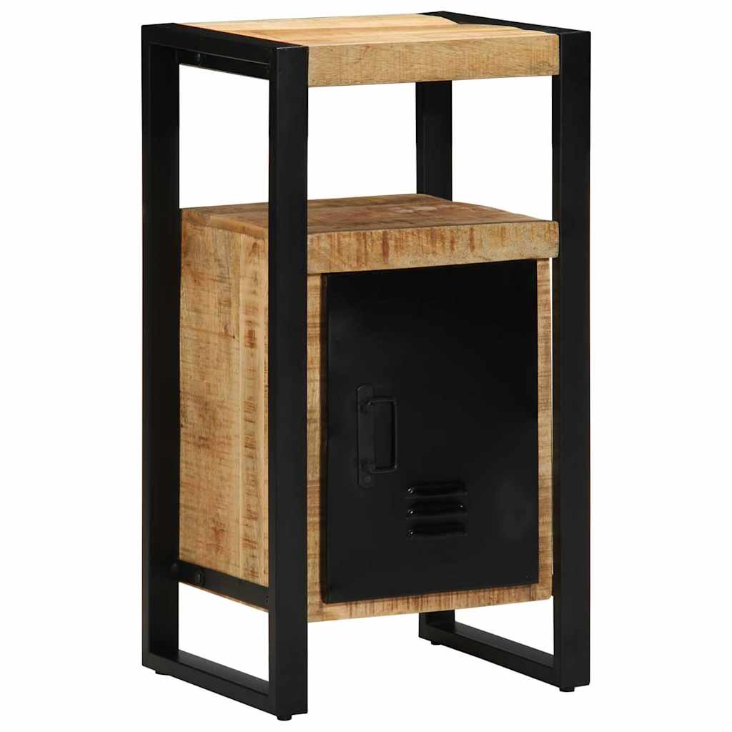 Badezimmermöbel-Set 4 pcs Braun und Schwarz Massivholz Mango