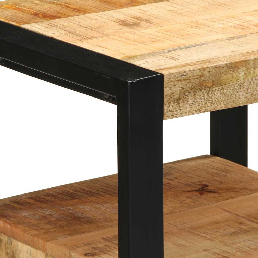 Badezimmermöbel-Set Wandmontiert 4 pcs Braun Massives Mangoholz