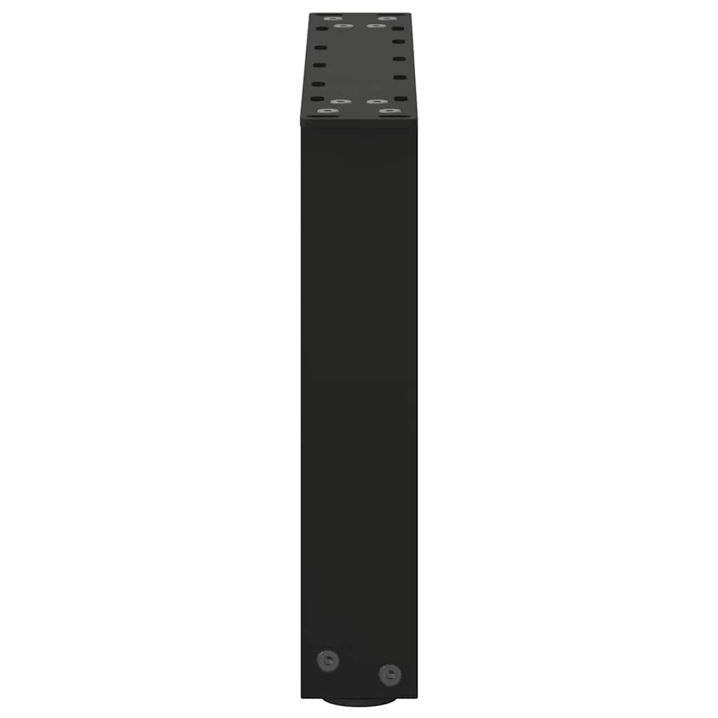 Couchtischbeine U-Form 2 Stk. Schwarz 30x(30-31) cm Stahl