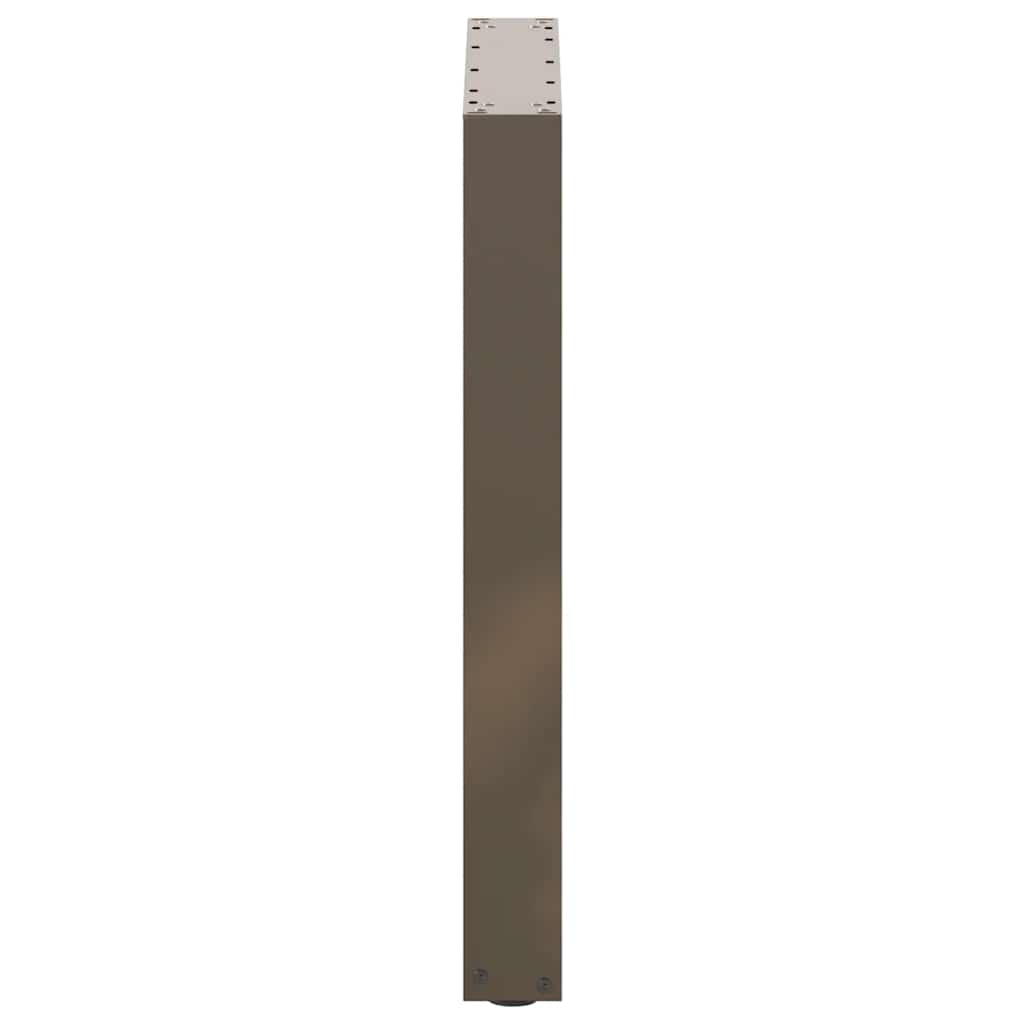 Esstischbeine U-Form 2 Stk. Naturstahl 70x(72-73) cm Stahl