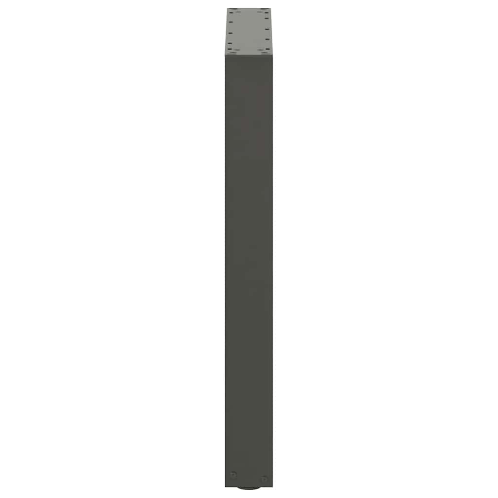 Esstischbeine U-Form 3 Stk. Anthrazit 70x(72-73) cm Stahl