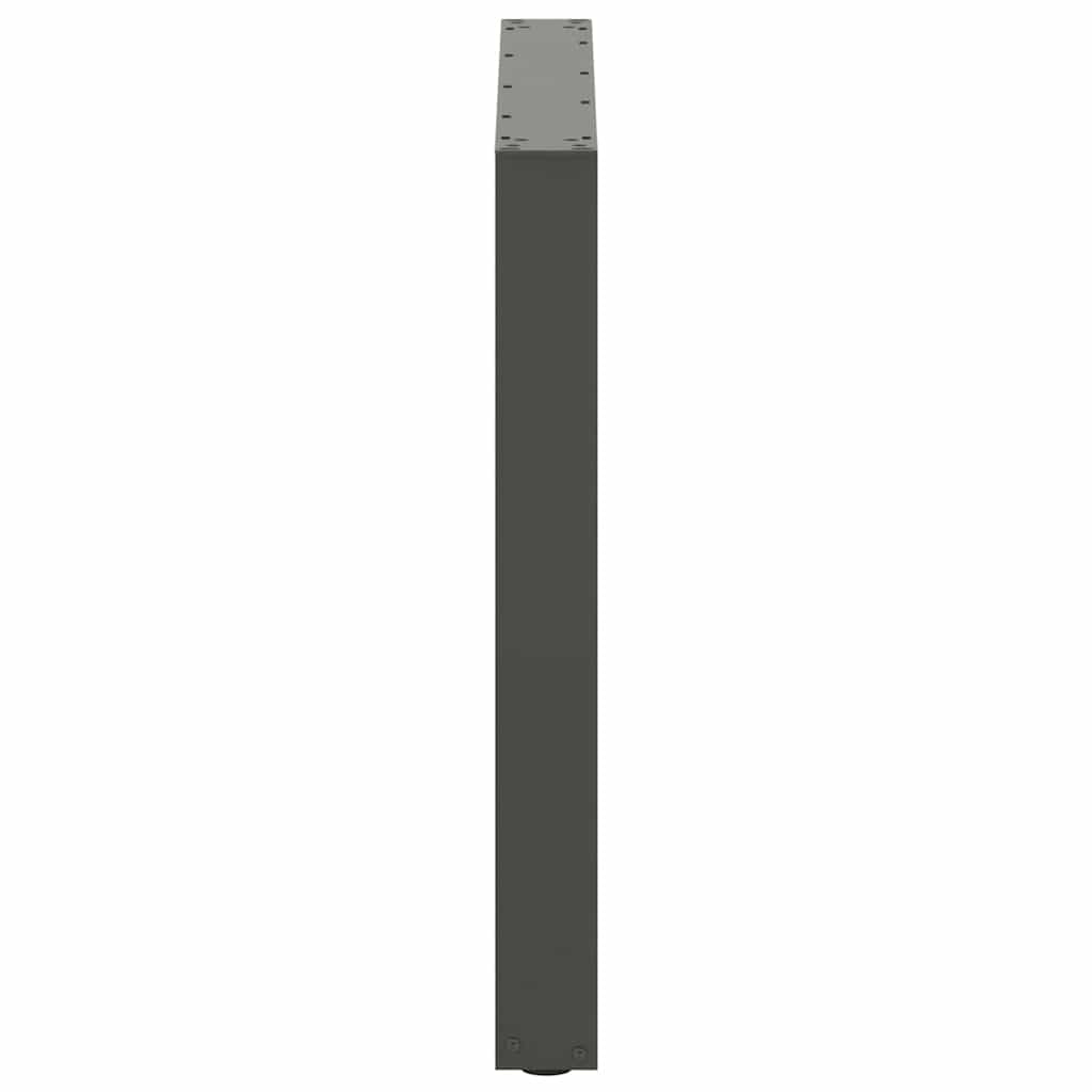 Esstischbeine U-Form 3 Stk. Anthrazit 80x(72-73) cm Stahl