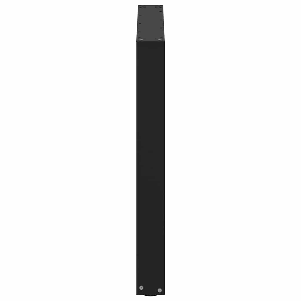 Esstischbeine U-Form 3 Stk. Schwarz 90x(72-73) cm Stahl