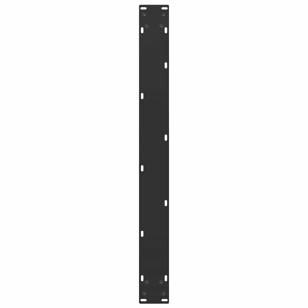 Esstischbeine U-Form 3 Stk. Schwarz 90x(72-73) cm Stahl