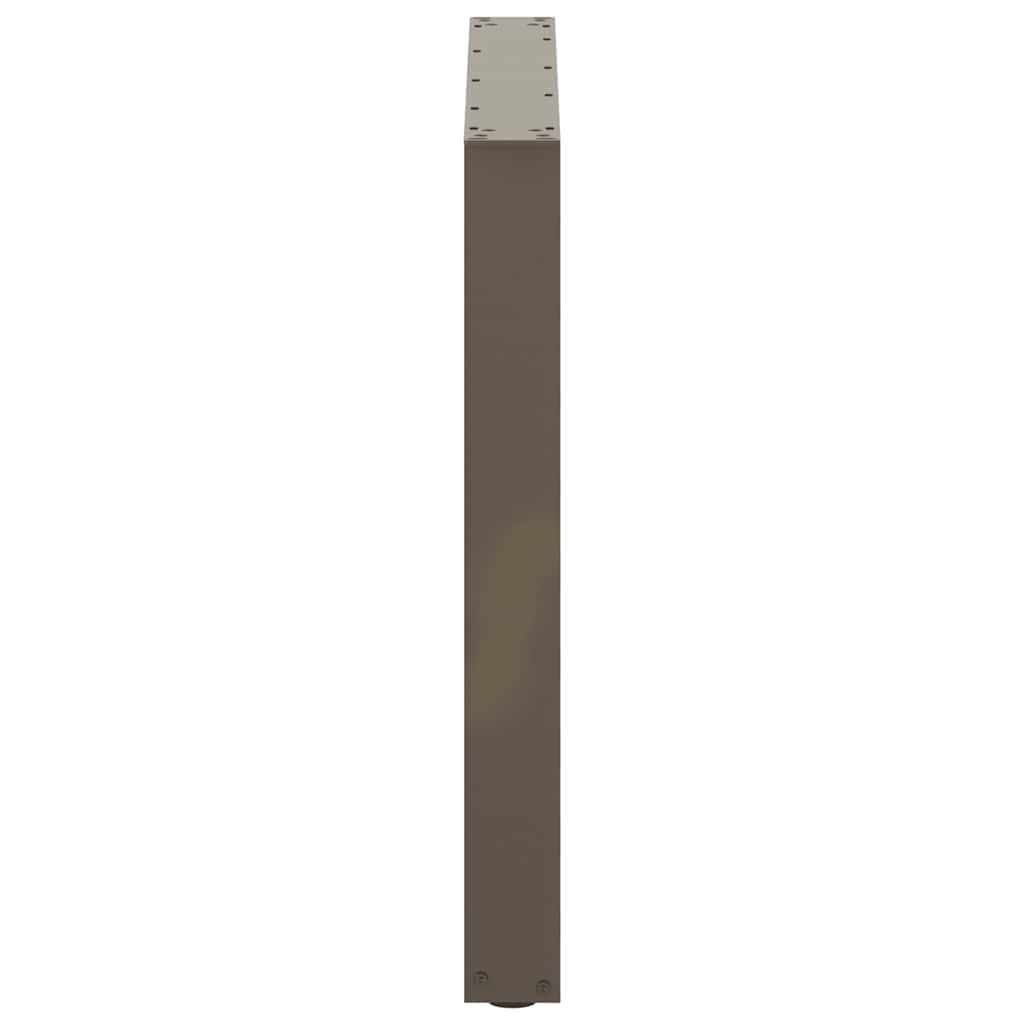 Esstischbeine U-Form 3 Stk. Naturstahl 90x(72-73) cm Stahl